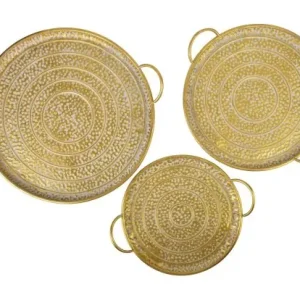 Kup teraz Komplet 3 tac dekoracyjnychokrągłe 50x50x2/44x44x2/36x36x2cm Lumarko